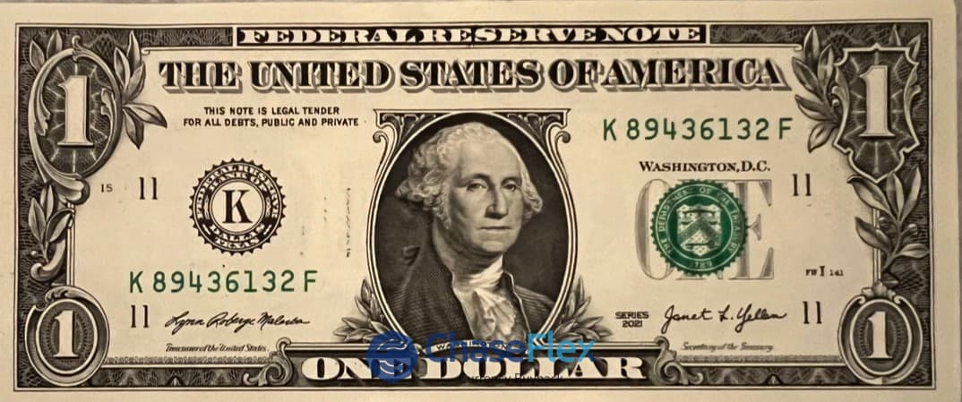 1 American Dollar